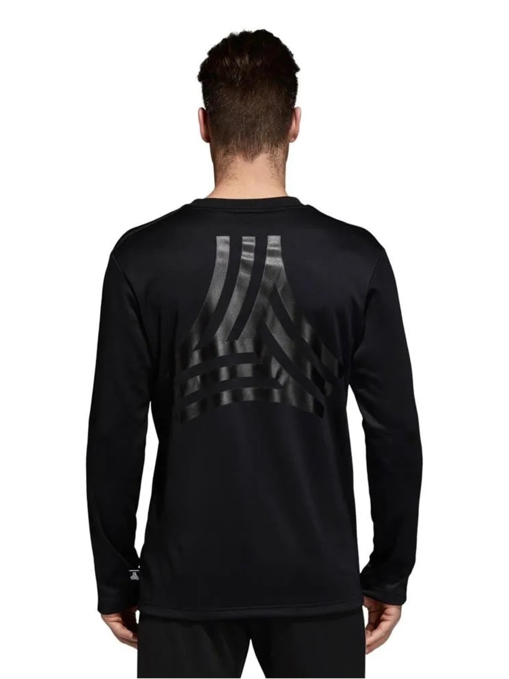 Mens Adidas Tango Jersey Long Sleeve Climalite top black 2XL
